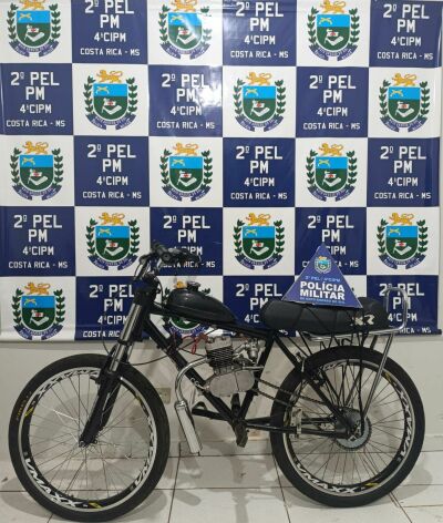 Imagem da notícia PM apreende adolescente infrator e recupera bicicleta furtada em Costa Rica